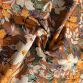 45s mềm Challis Fabric Plain Floral in Tecido Viscose